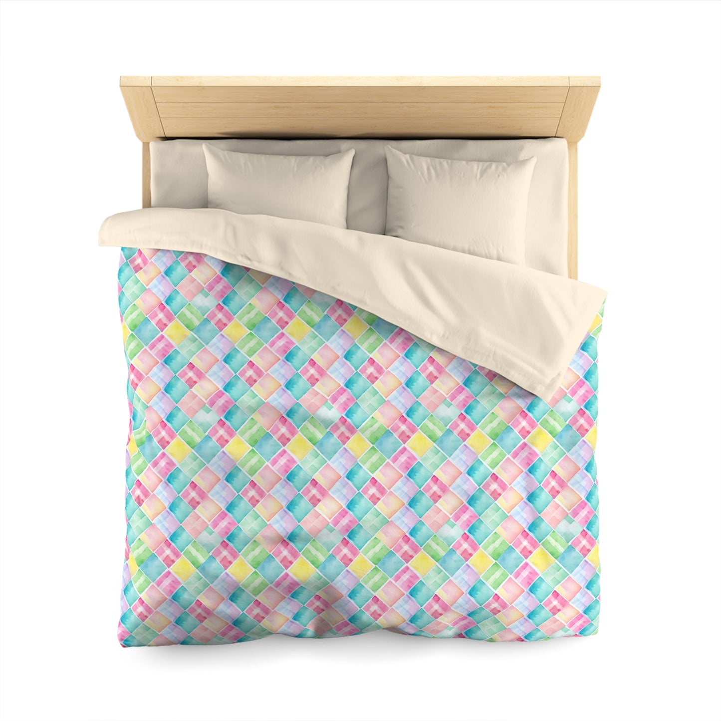 Watercolor Weave Microfiber Duvet Cover