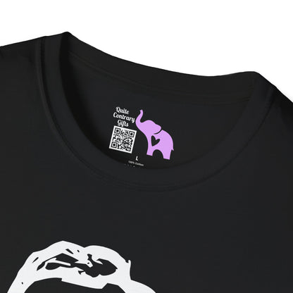 Abraham Lincoln w/Flag Sunglasses Adult T-shirt