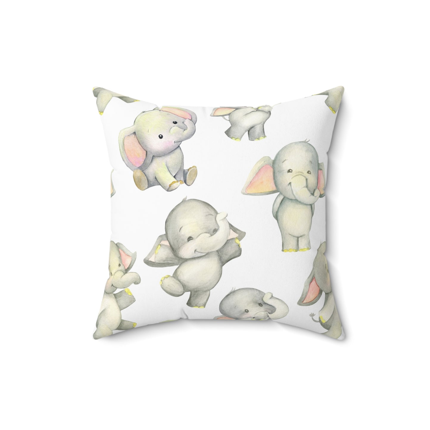 Dancing Elephants Throw Pillow