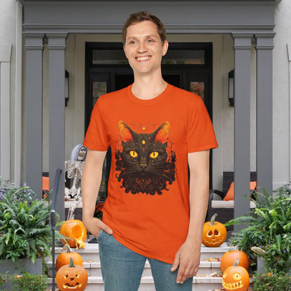 Creepy Black Cats 2 Adult T-shirt