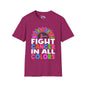 Fight Cancer in All Colors 26 Adult T-shirt