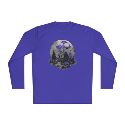 Creepy Full Moon Adult Long Sleeve Tee