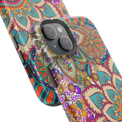 Colorful Mandala MagSafe® Compatible Tough Case for iPhone