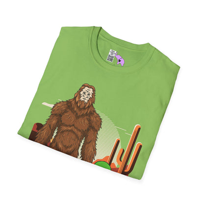Bigfoot & Alien Adult T-shirt
