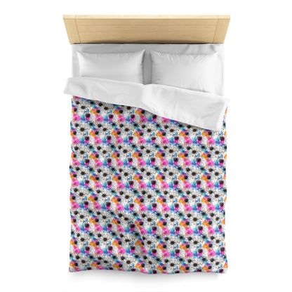Watercolor Daisy Dream Microfiber Duvet Cover