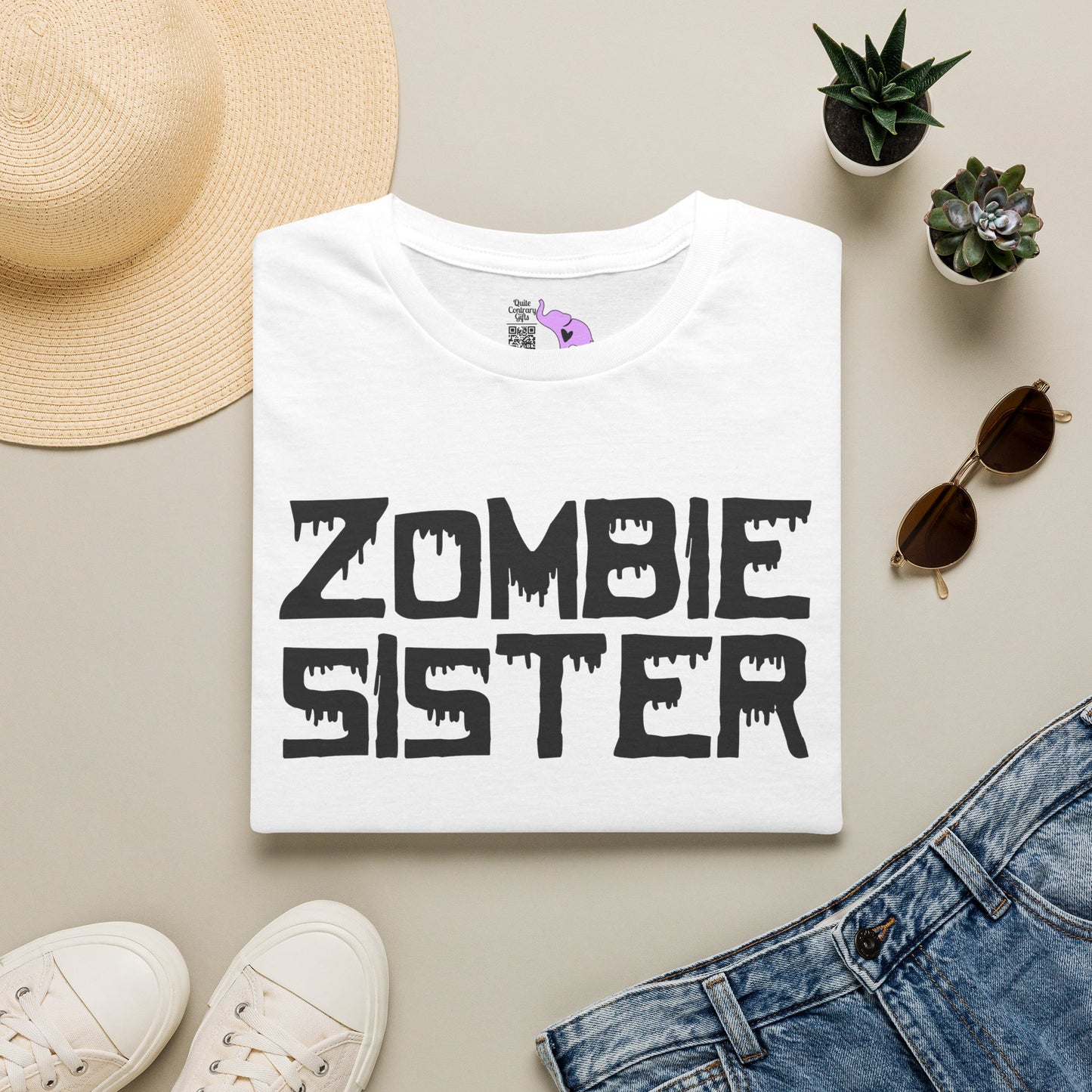 ""Zombie Sister Adult T-shirt