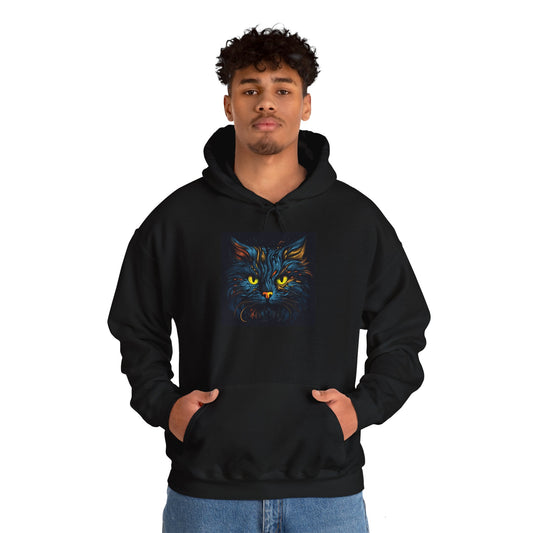 Creepy Black Cats 15 Heavy Blend™ Hooded Sweatshirt