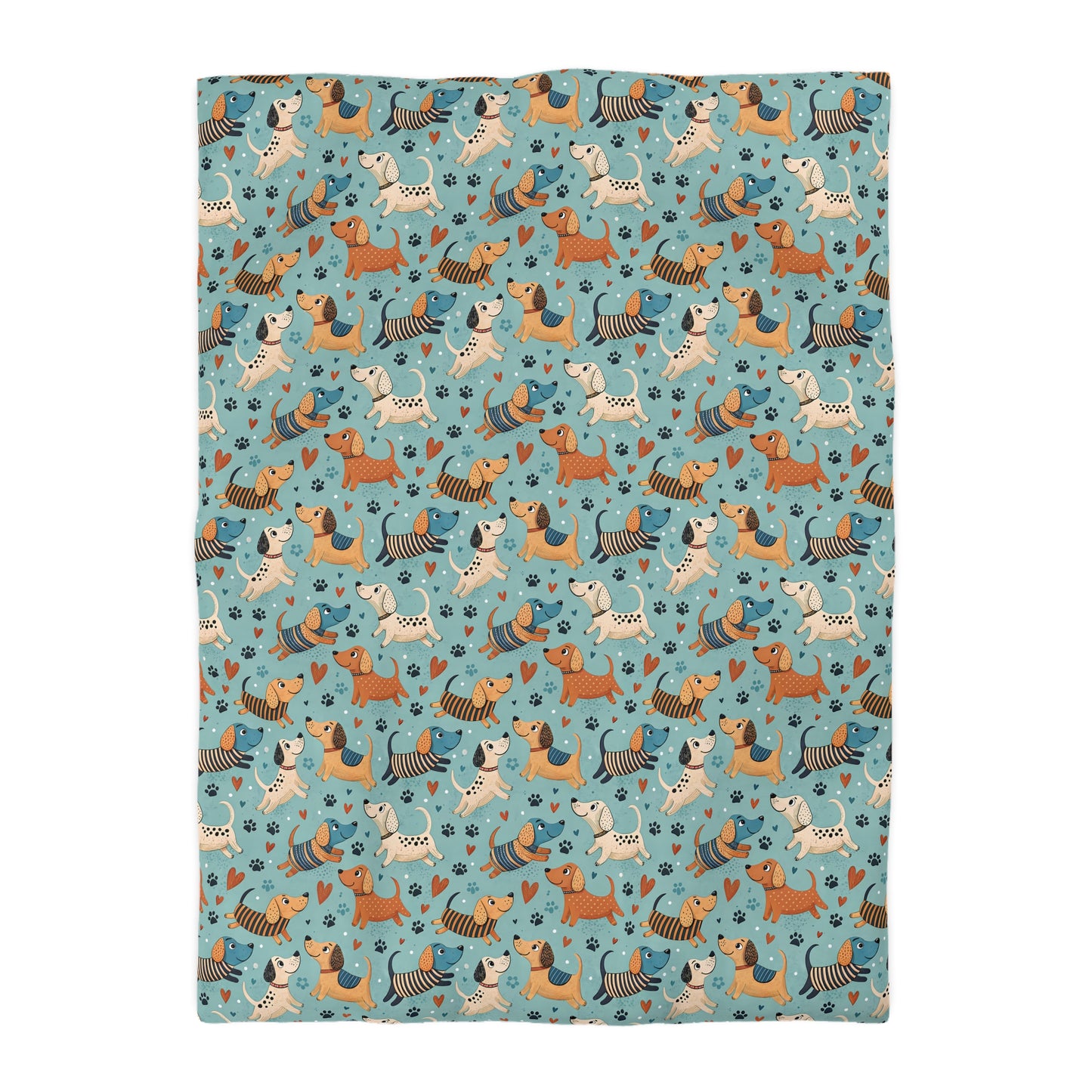 Dapper Doggies Microfiber Duvet Cover