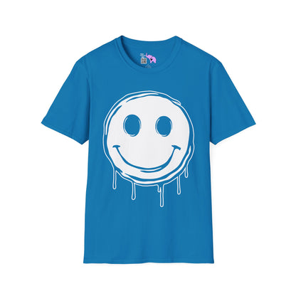 Melty Smiley Face Adult T-shirt