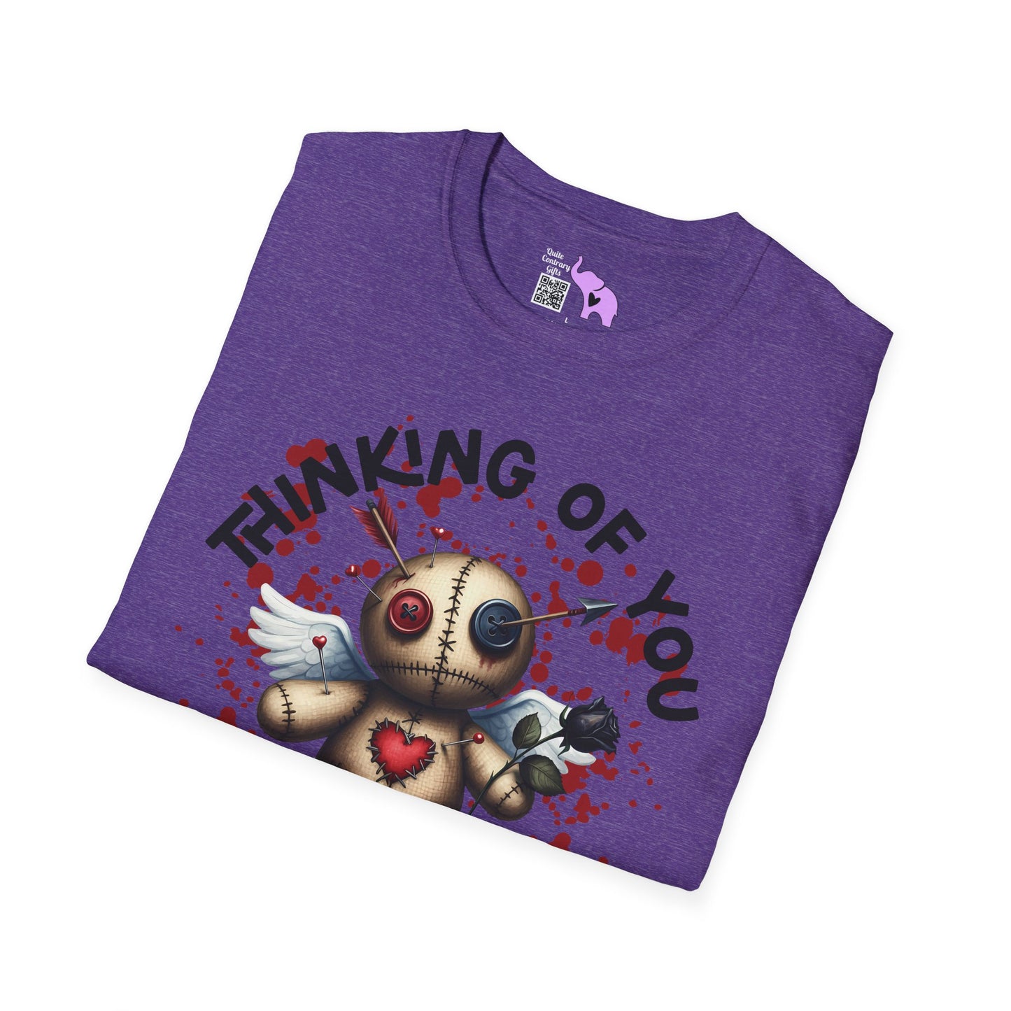 Anti-Valentine Voodoo Doll Adult T-shirt