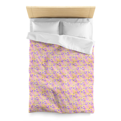Peach Sorbet Camo Duvet Bedding Set