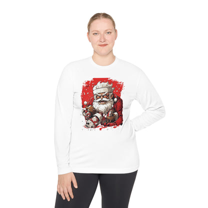 Angry Santa Adult Long Sleeve Tee