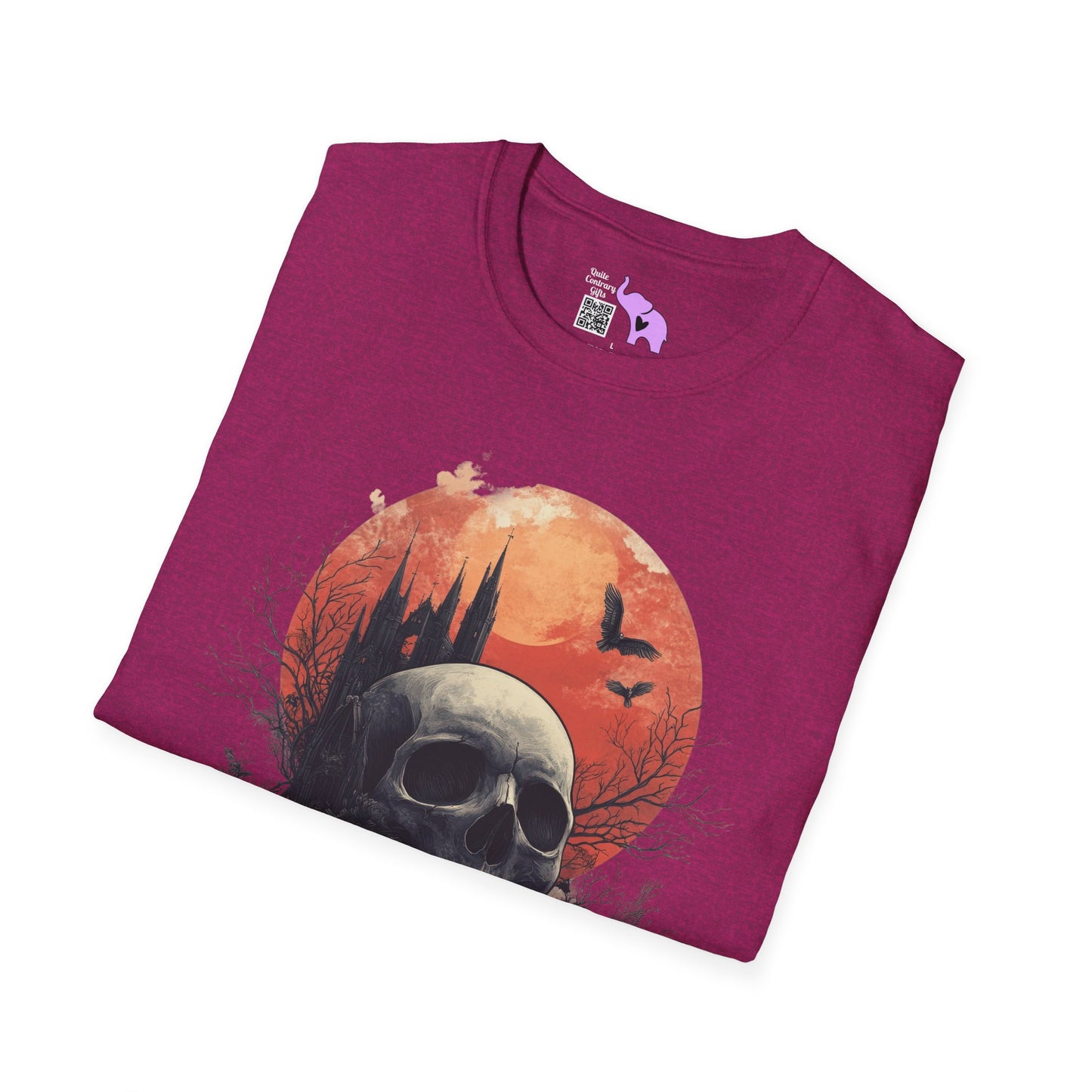 Halloween Graveyard Adult T-shirt