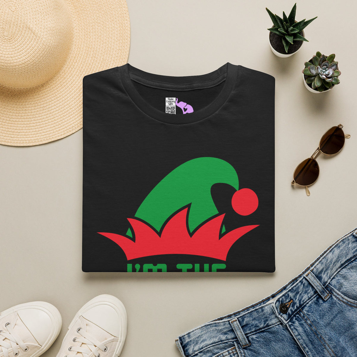 I'm The Aunt Elf Personalized Adult T-shirt
