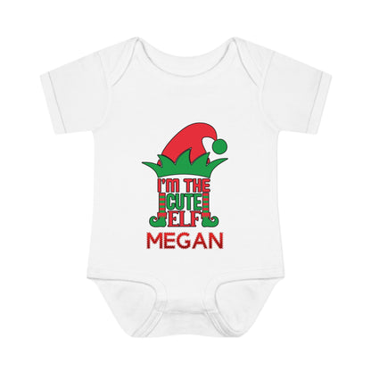 I'm The Cute Elf Infant Baby Rib Bodysuit