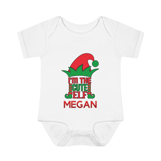 I'm The Cute Elf Infant Baby Rib Bodysuit