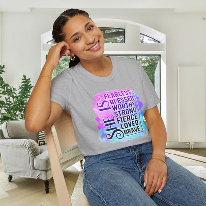She Is... (Christian) Adult T-shirt