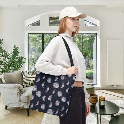 Lunar Garden Canvas Tote Bag