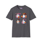 Cute Ghosts w/Pumpkins Adult T-shirt