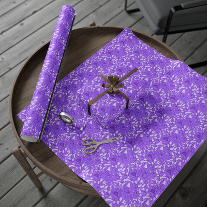 Lavender Peony Symphony Wrapping Paper