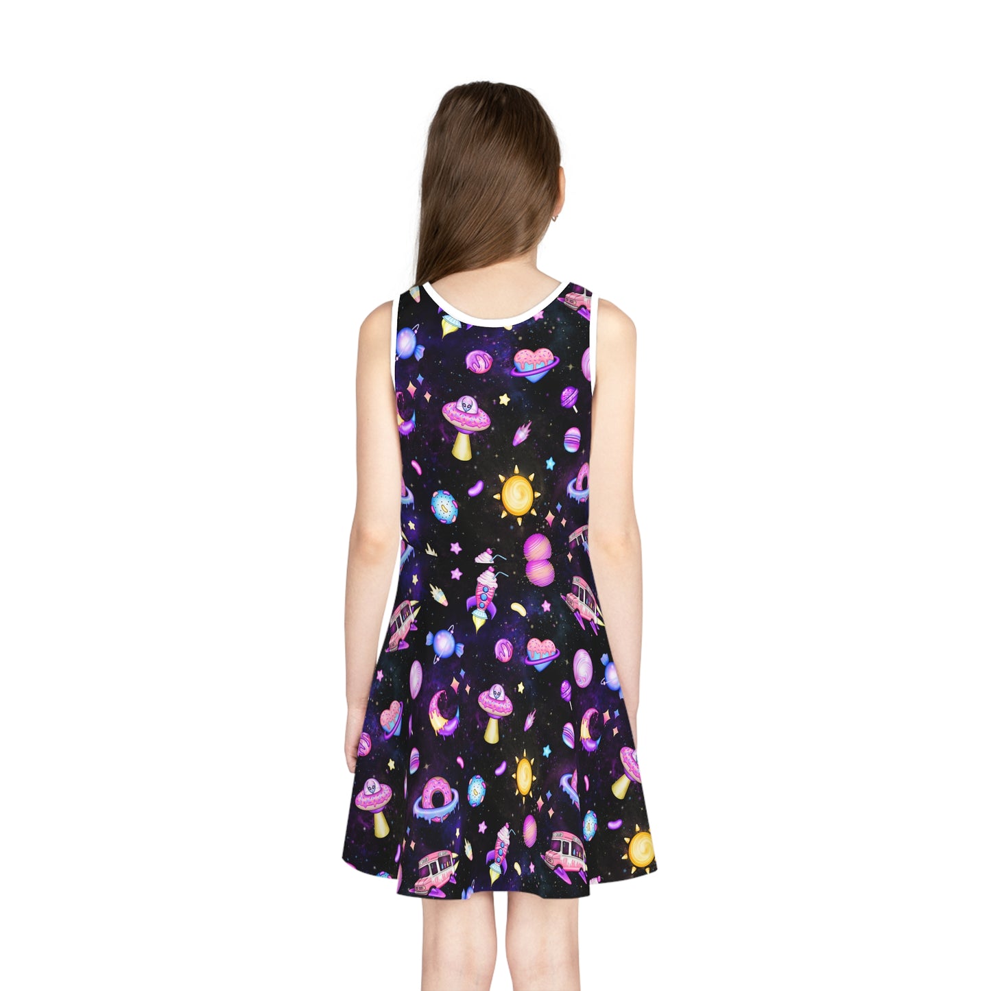 Cosmic Recess Girls' Sleeveless Sundress