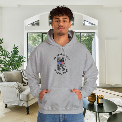 The Government is Lying To Us Skull Heavy Blend™ Hooded Sweatshirt