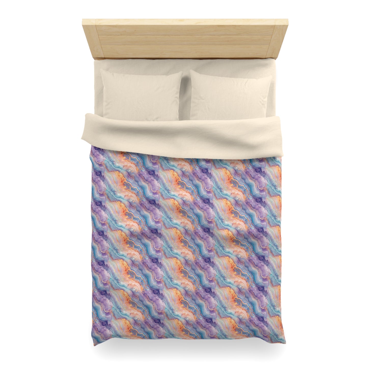 Dreamwave Marble Microfiber Duvet Cover