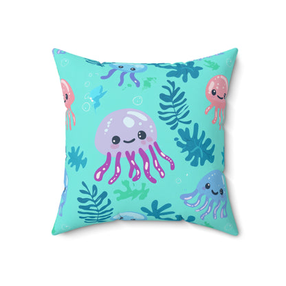 Jellyfish Daydreams Throw Pillow