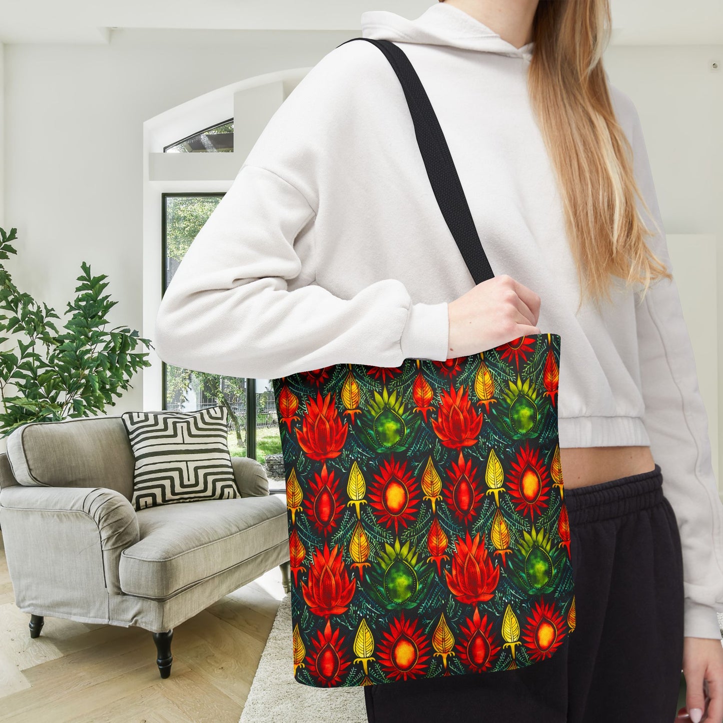 Joyful Burst Canvas Tote Bag