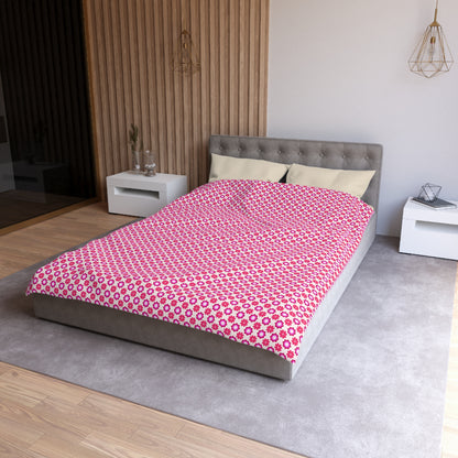 Rosy Star Garden Microfiber Duvet Cover