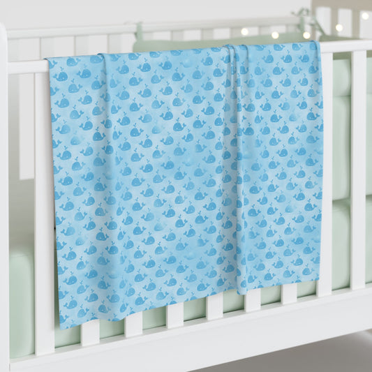 Whale Song Splash Swaddle Blanket