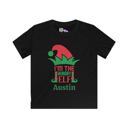 I'm The Hungry Elf Personalized Youth Softstyle Tee