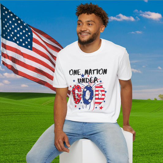 One Nation Under God Adult T-shirt