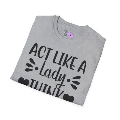 Act Like A Lady Think Like A Boss Adult T-shirt