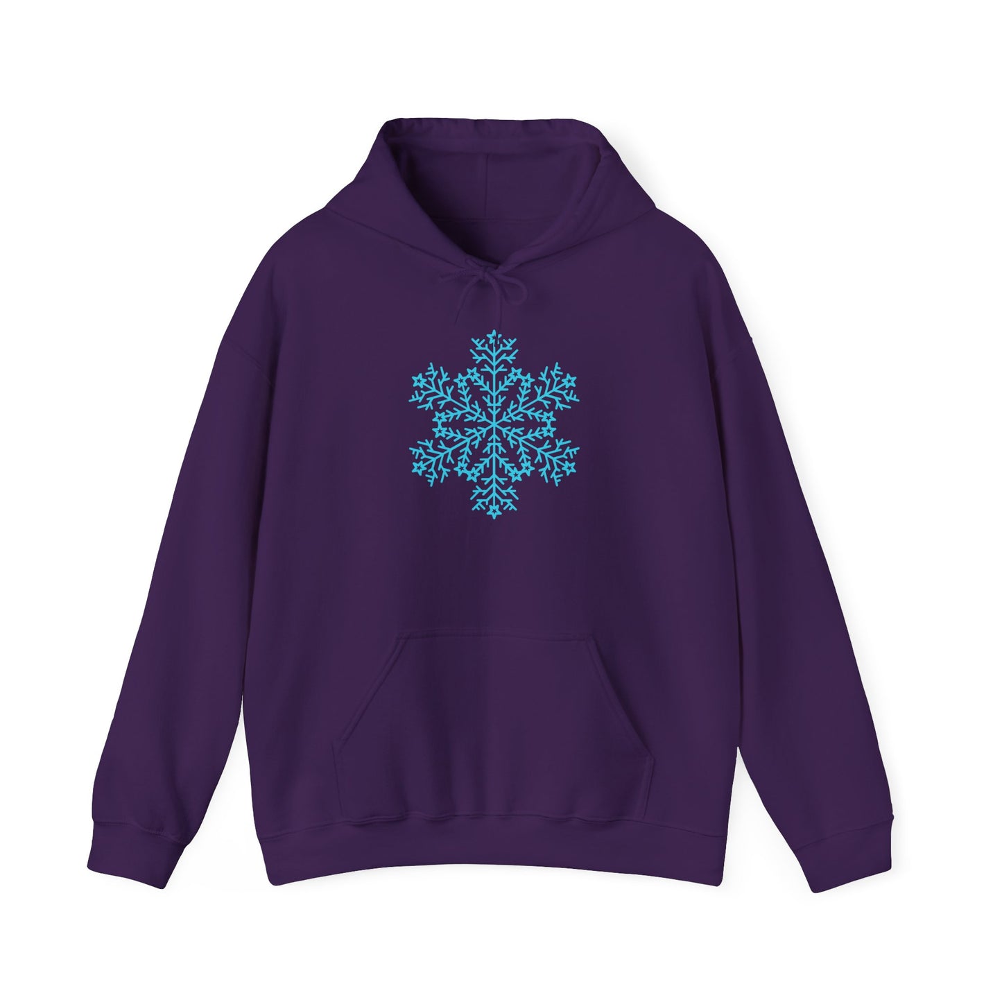 Large Snowflake Adult Heavy Blend™ Hooded Sweatshirt