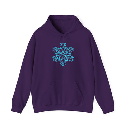 Large Snowflake Adult Heavy Blend™ Hooded Sweatshirt