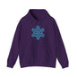 Large Snowflake Adult Heavy Blend™ Hooded Sweatshirt