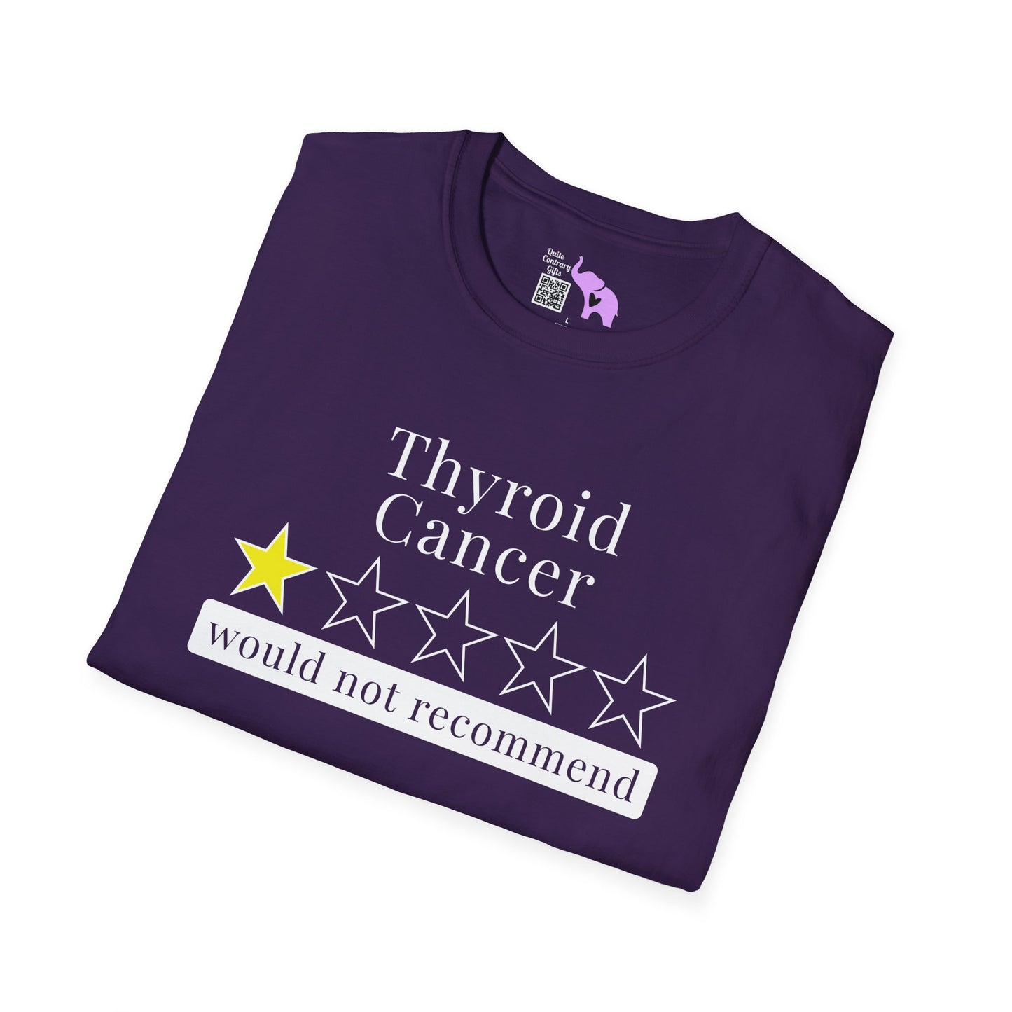 Thyroid Cancer 1 Star Would Not Recommend Adult T-shirt