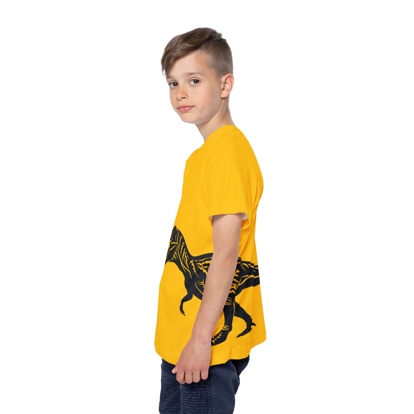 Dinosaur Roar T-Rex Kids Sports Jersey Athletic Tee