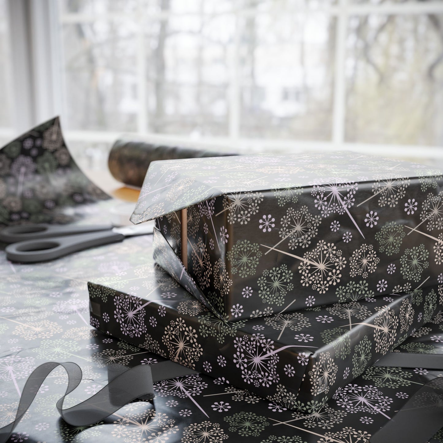 Dandelion Nightfall Wrapping Paper
