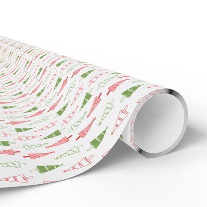 Merry Little Trees Wrapping Paper