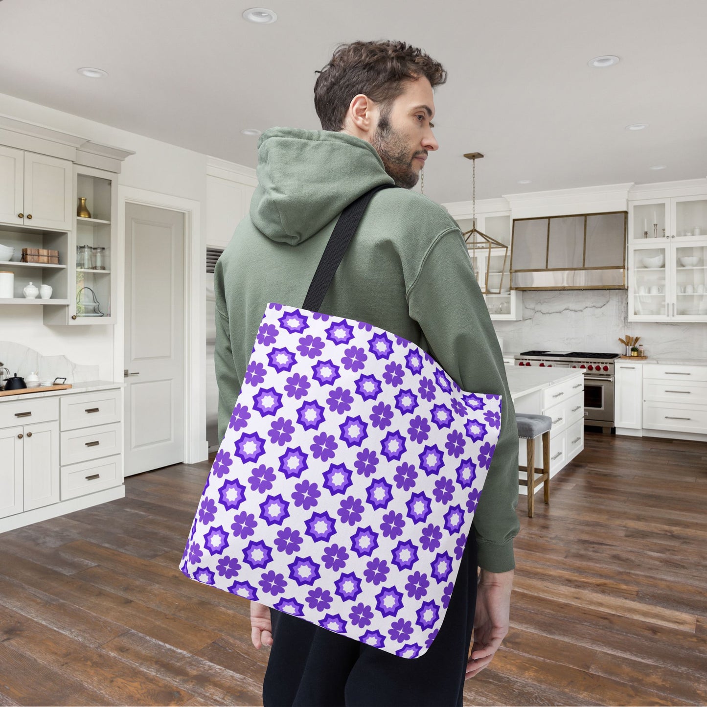 Purple Prism Garden Canvas Tote Bag