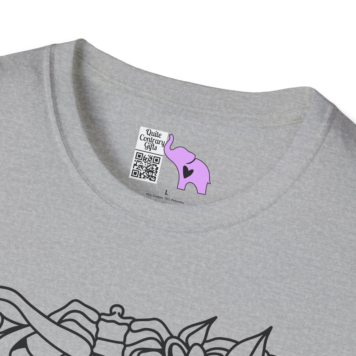 Floral Ribcage Adult T-shirt