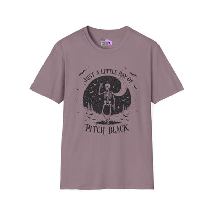 Just A Little Ray of Pitch Black (Crescent Moon) Adult T-shirt