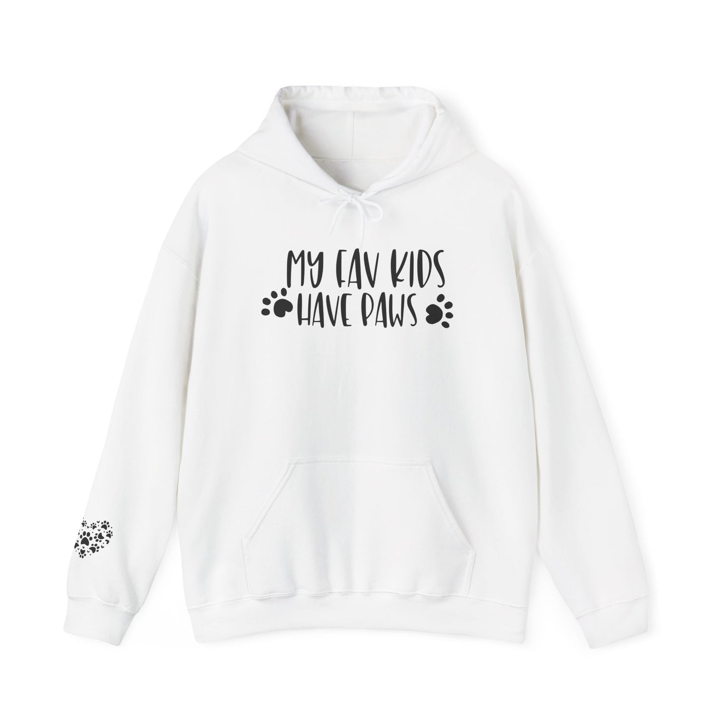 My Fav Kids Have Paws Adult Heavy Blend™ Hooded Sweatshirt