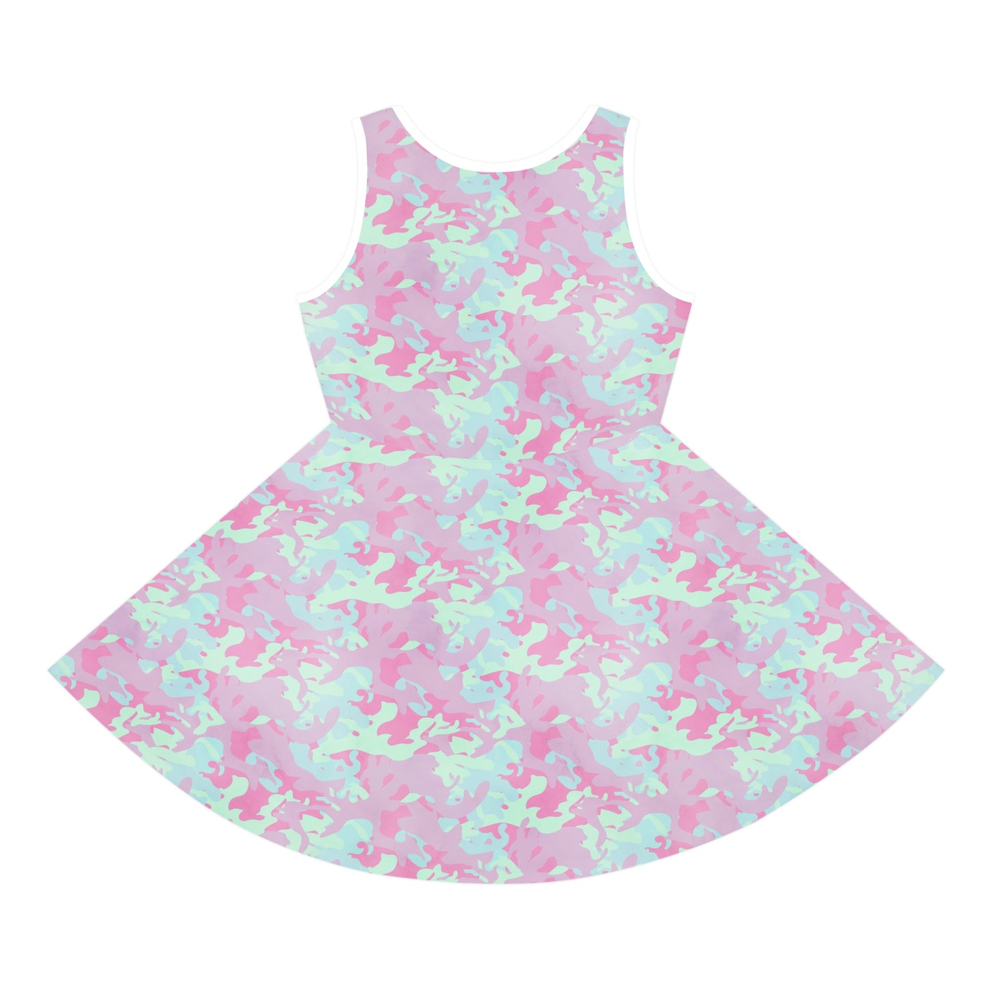Berry Sorbet Camo Girls' Sleeveless Sundress