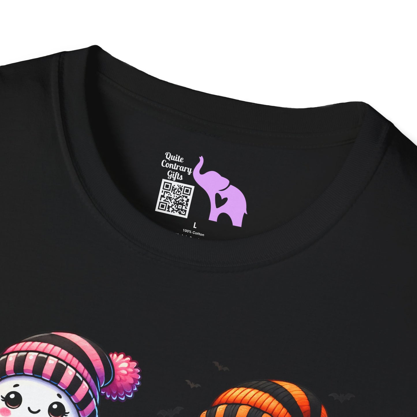 Cute Ghosts w/Pumpkins Adult T-shirt