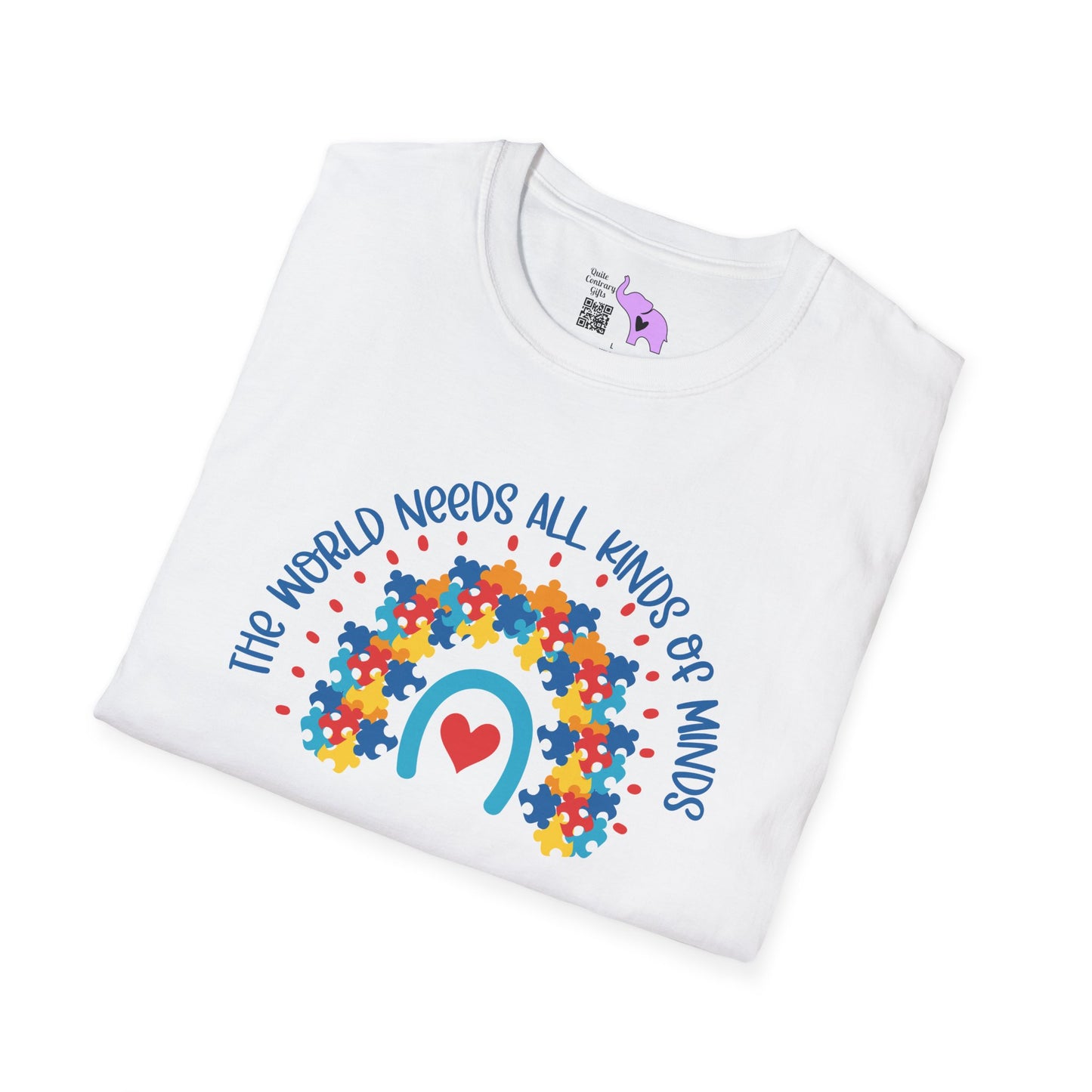 The World Needs All Kinds Of Minds (Autism) Adult T-shirt
