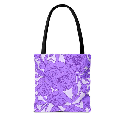 Lavender Peony Symphony Canvas Tote Bag