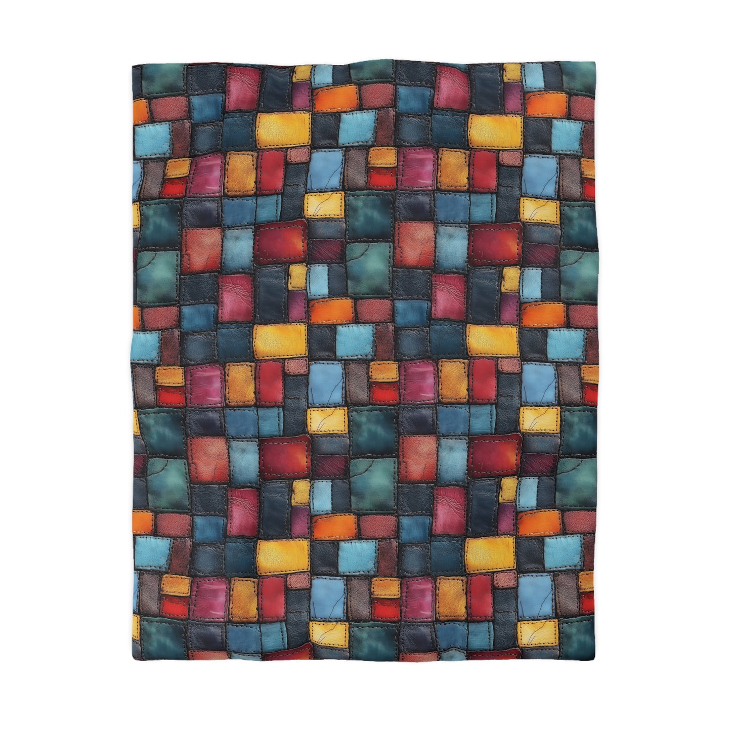 Colorblock Craze Microfiber Duvet Cover